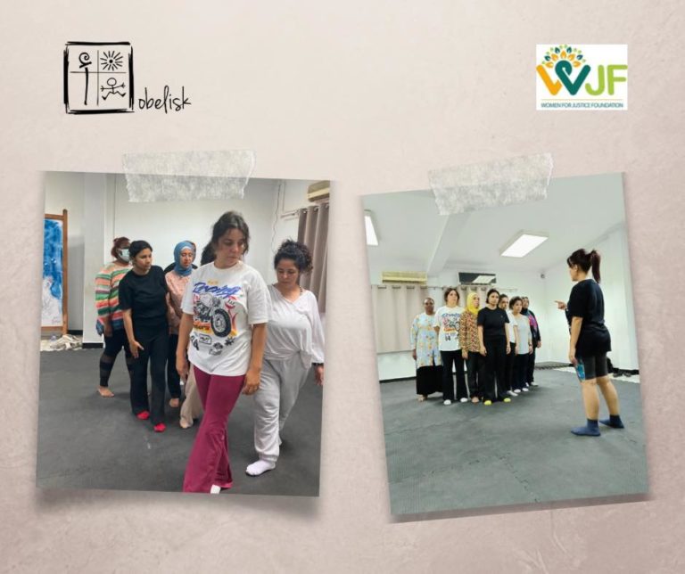 Participants rehearsing during The Frame storytelling workshop