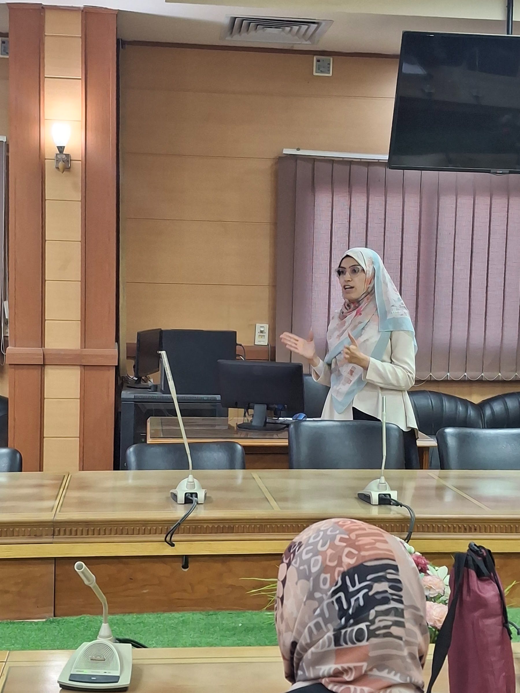 A facilitator leading the first She Builds Peace storytelling workshop